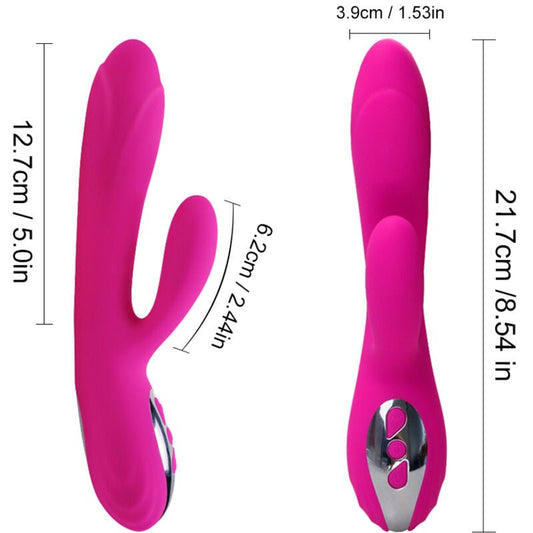ARMONY - VIBRADOR E ESTIMULADOR FLEXÍVEL COM EFEITO DE CALOR FÚCSIA - Toys "n" Us