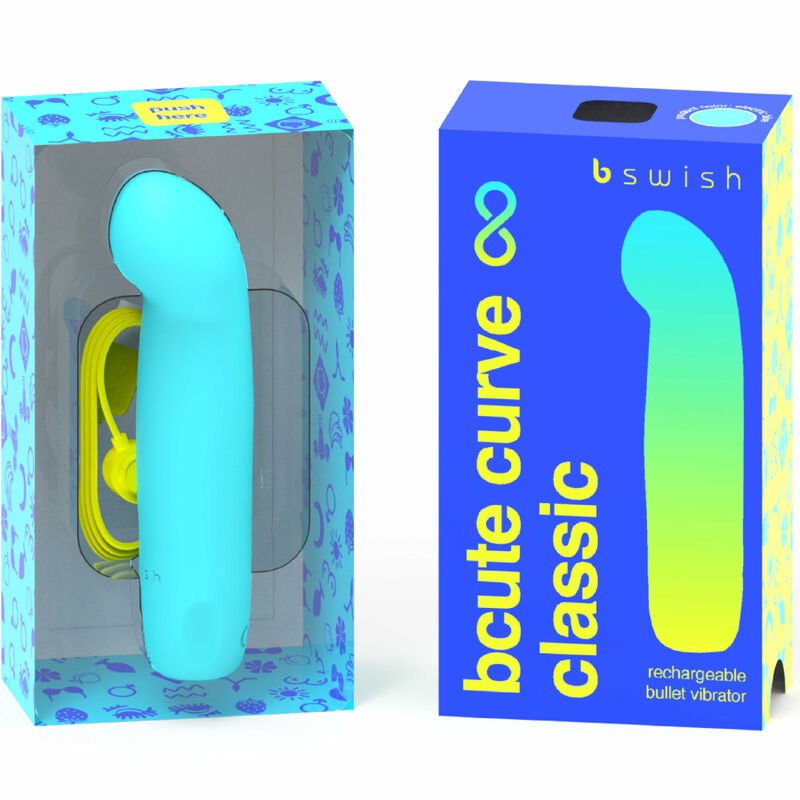 B SWISH - BCUTE CURVE INFINITE CLASSIC RECHARGEABLE VIBRATOR BLUE SILICONE - Toys "n" Us