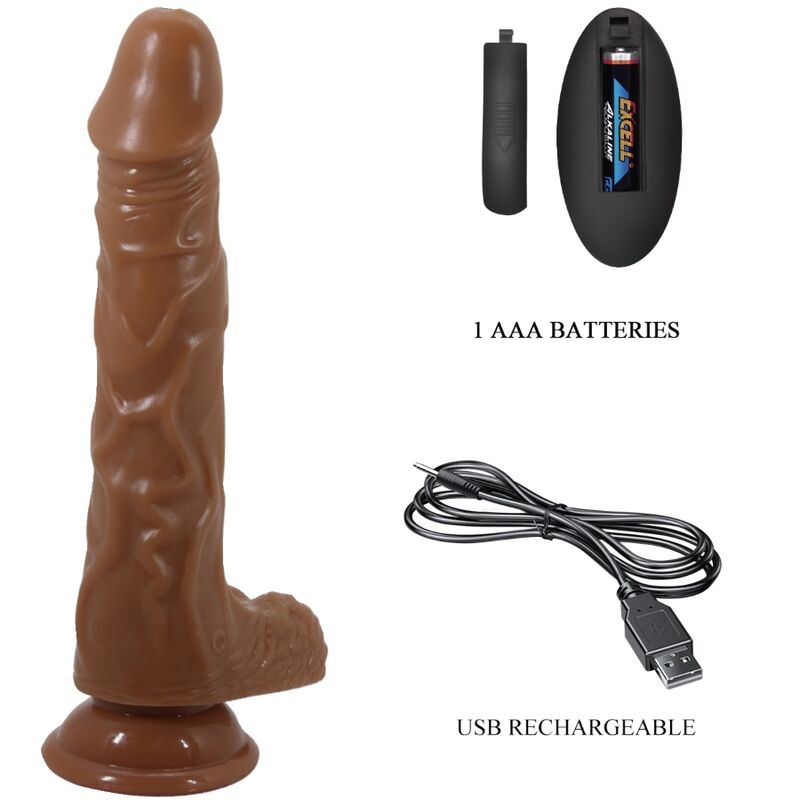 BAILE - BODACH REALISTIC VIBRATOR WITH REMOTE CONTROL SUCTION CUP - Toys "n" Us