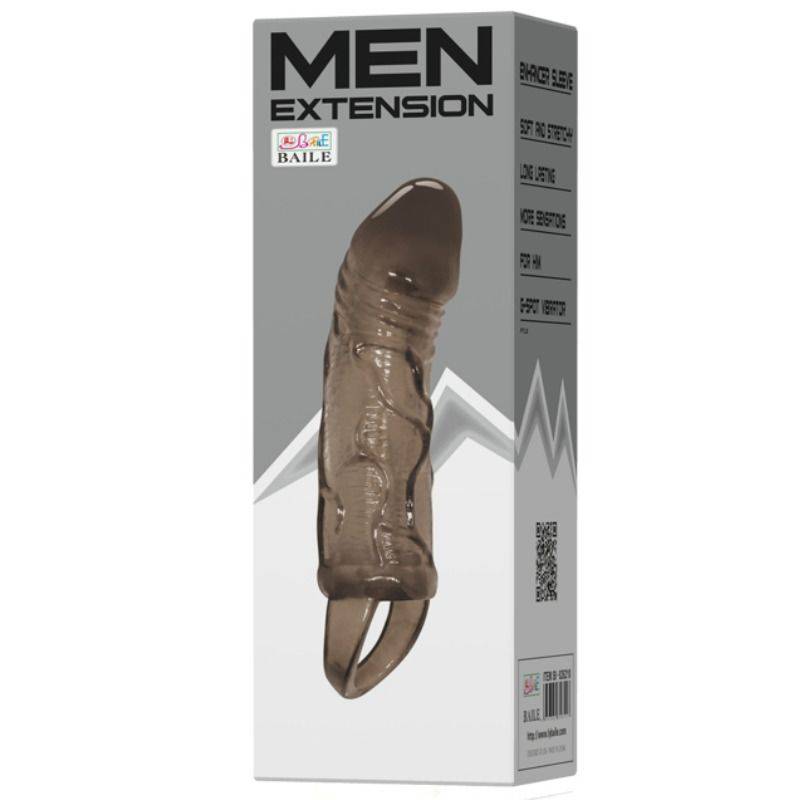 BAILE - CAPA EXTENSORA DE PÊNIS COM ALA PARA TESTÍCULOS PRETA 13.5 CM - Toys "n" Us