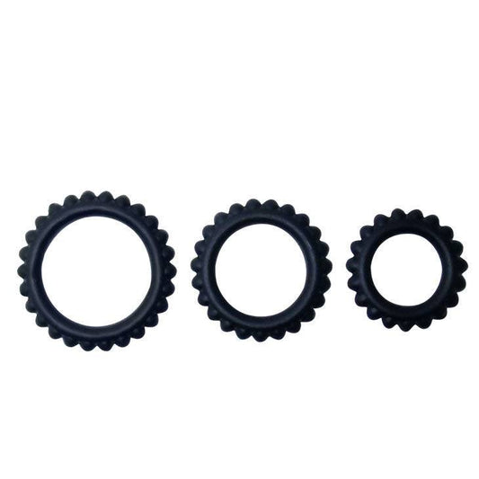 BAILE - CONJUNTO TITAN 3PCS ANEL PARA GALO PRETO 2.8 + 2.4 + 1.9 CM - Toys "n" Us