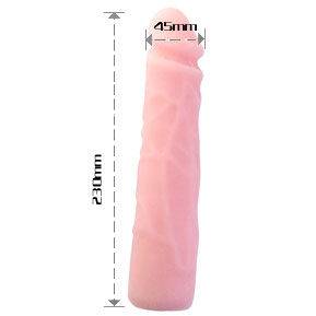 BAILE - DILDO DE SILICONE REALÍSTICO COM TOQUE DE PELE 23 CM - Toys "n" Us