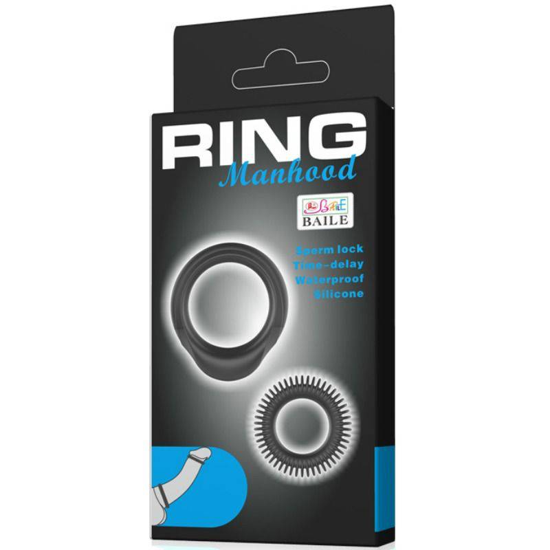 BAILE - KIT 2 ANÉIS DE SILICONE ANEL MASCULINO - Toys "n" Us