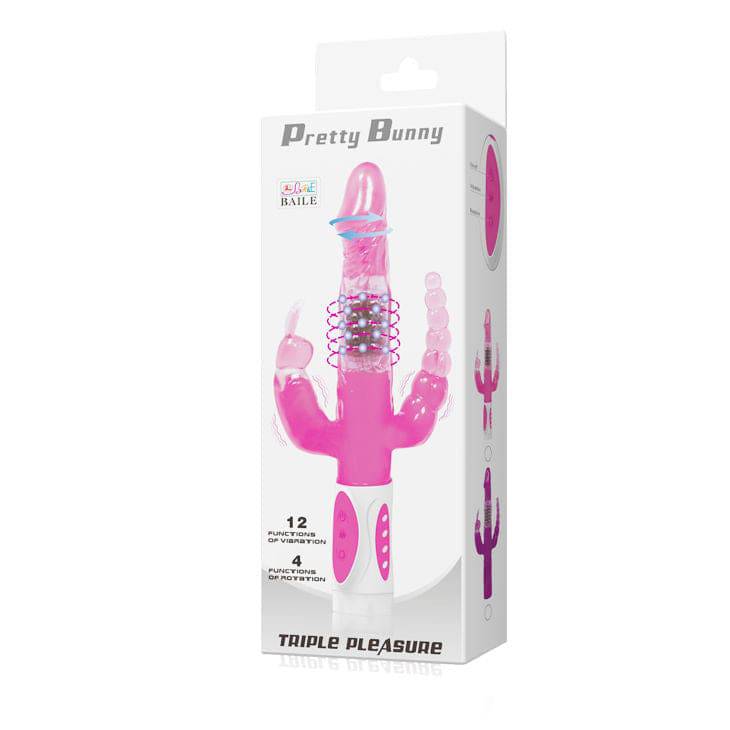BAILE - PRETTY BUNNY TRIPLO VIBRADOR ROTADOR - Toys "n" Us