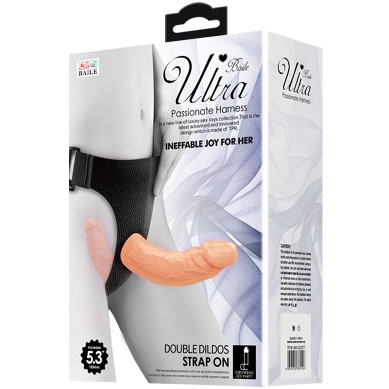 BAILE - ULTRA APAIXONADO DILDOS DUPLOS COM ARNÊS - Toys "n" Us
