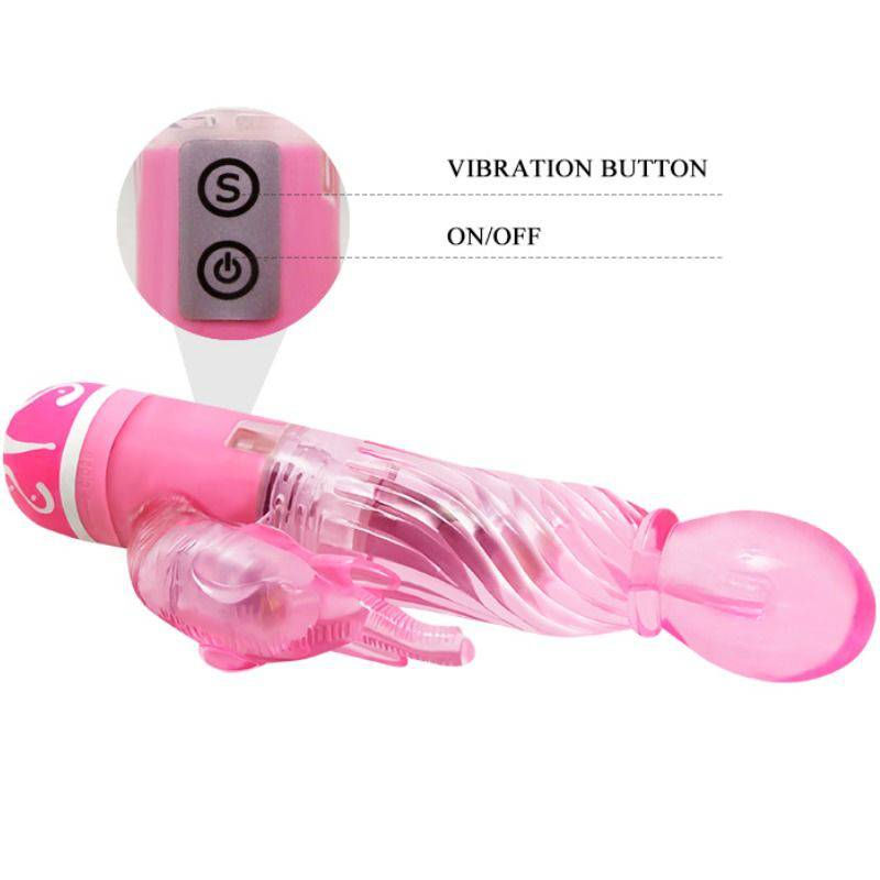 BAILE - VIBRADOR MULTIVELOCIDADE COM ESTIMULADOR ROSA - Toys "n" Us