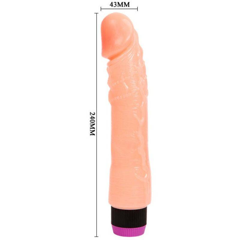 BAILE - VIBRADOR REALISTA FLEXÍVEL NATURAL 24 CM - Toys "n" Us
