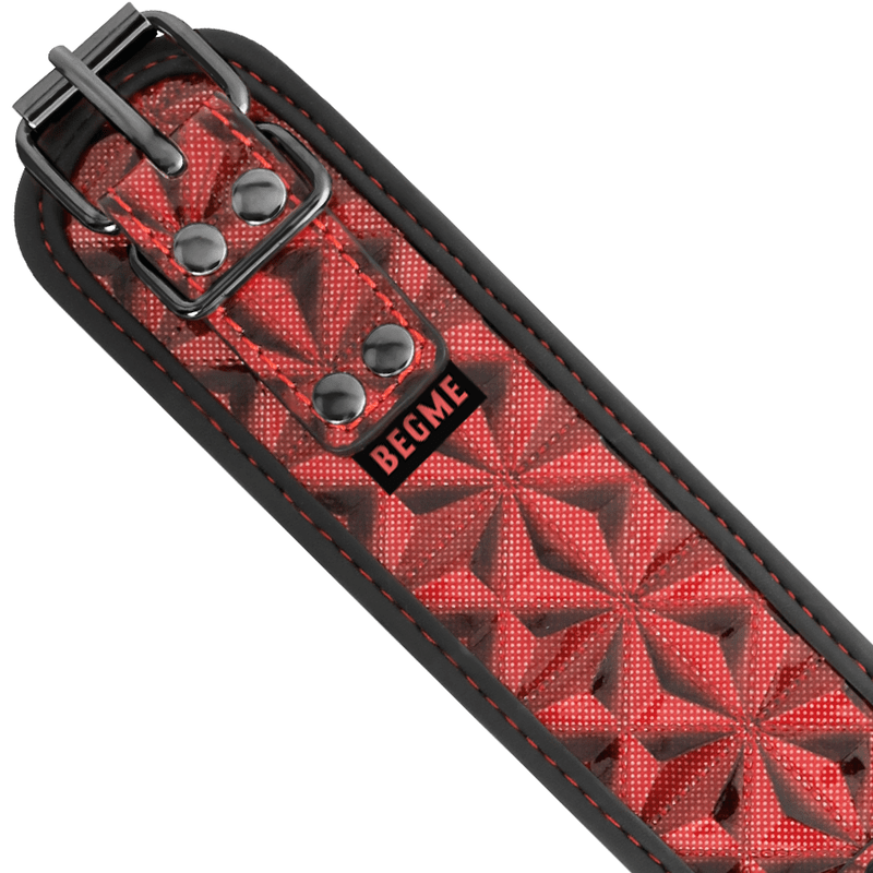 BEGME - COLAR DE COURO VEGANO PREMIUM RED EDITION COM FORRO DE NEOPRENE - Toys "n" Us