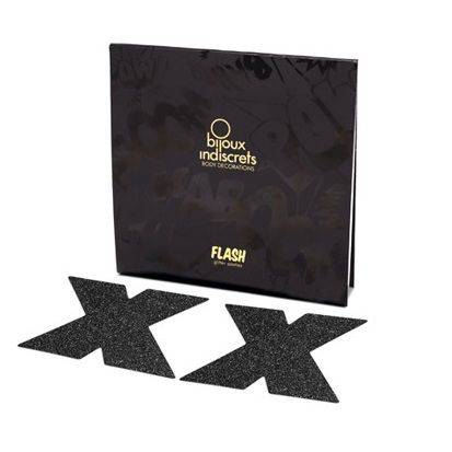 BIJOUX - INDISCRETS NIPPLE CAPS FLASH CROSS PRETO - Toys "n" Us