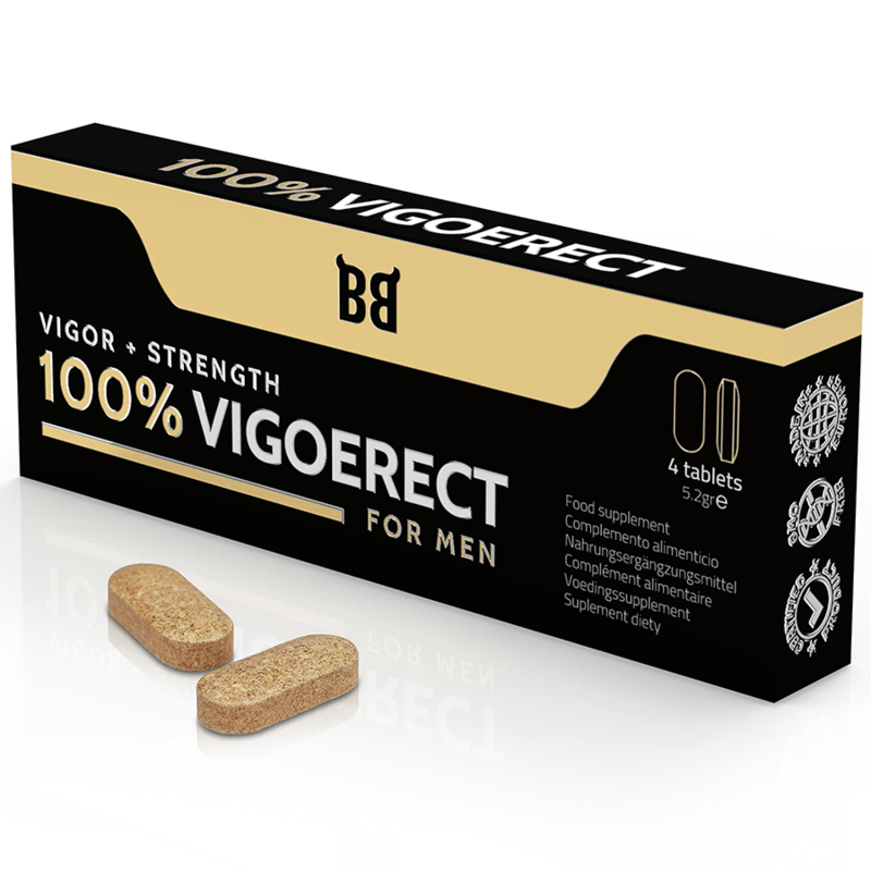 BLACK BULL - 100% VIGOERECT VIGOR + FORÇA PARA HOMENS 4 COMPRIMIDOS - Toys "n" Us