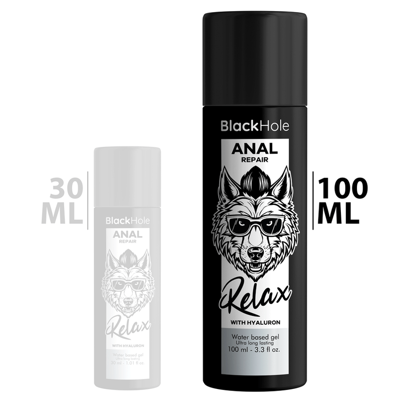 BLACK HOLE - ANAL REPAIR WATER BASED RELAX WITH HYALURON 100 ML - Toys "n" Us