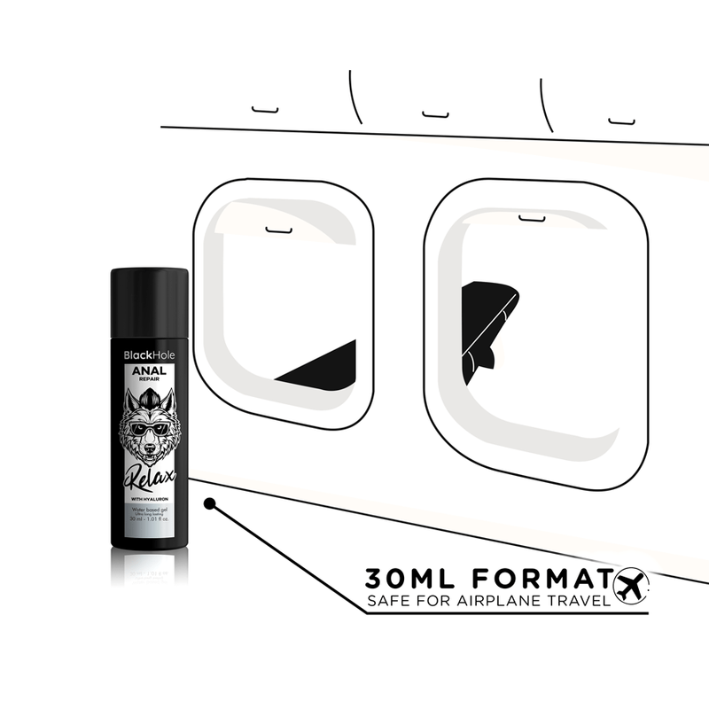 BLACK HOLE - ANAL REPAIR WATER BASED RELAX WITH HYALURON 30 ML - Toys "n" Us