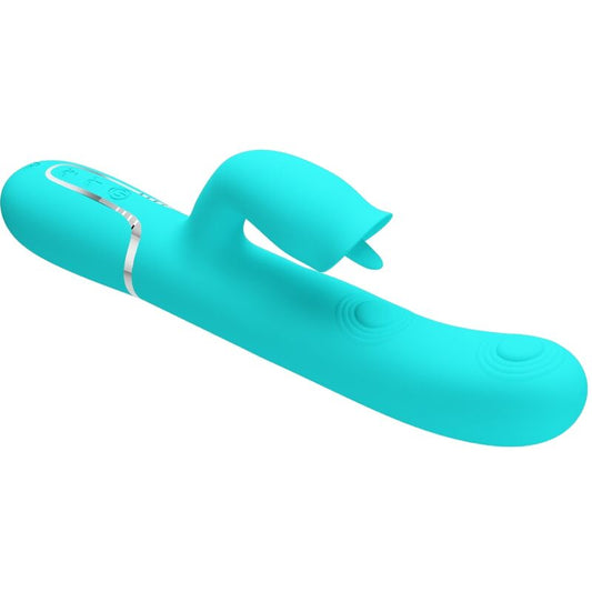 BONITO AMOR - VIBRADOR DE COELHO COM LAMBIDA AQUA VERDE - Toys "n" Us