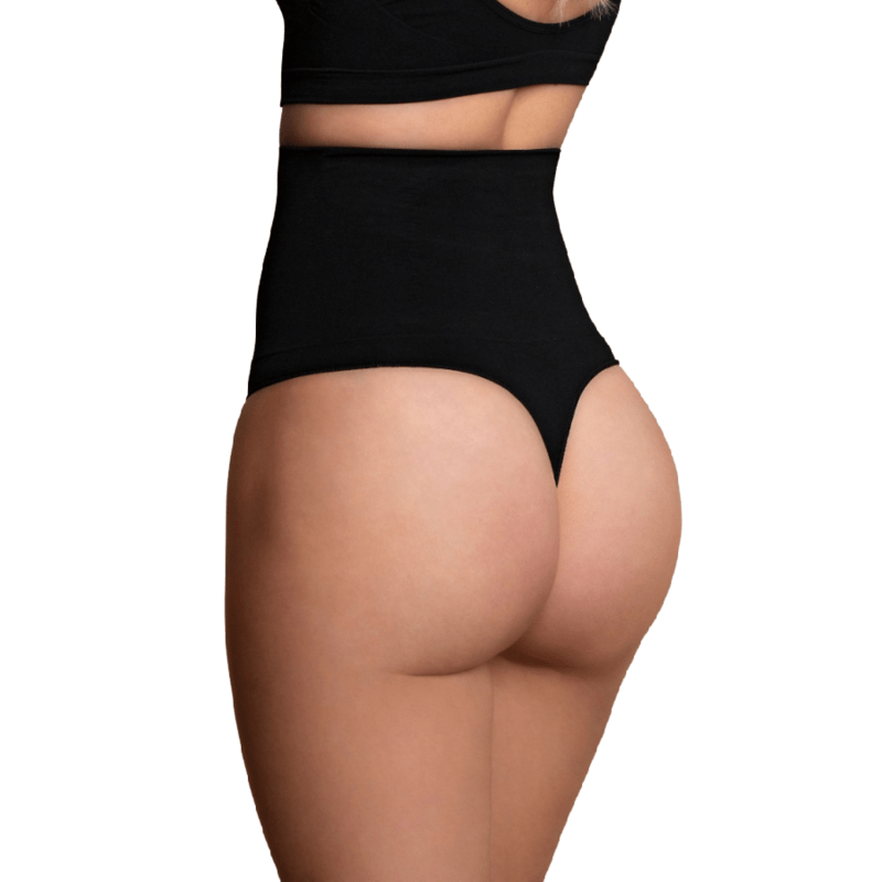 BYE - BRA - FAJA SIN COSTURAS ESTILO TANGA NEGRO TALLA L - Toys "n" Us