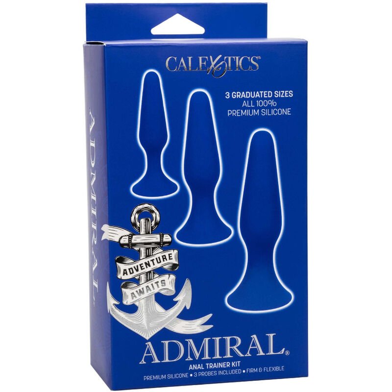 CALEXOTICS - ADMIRAL KIT 3 PLUG ANAL AZUL - Toys "n" Us