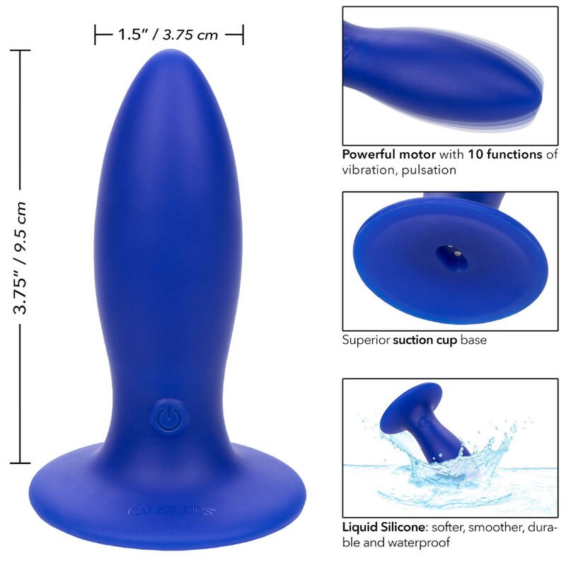 CALEXOTICS - ADMIRAL VIBRADOR TORPEDO ANAL PLUG AZUL - Toys "n" Us