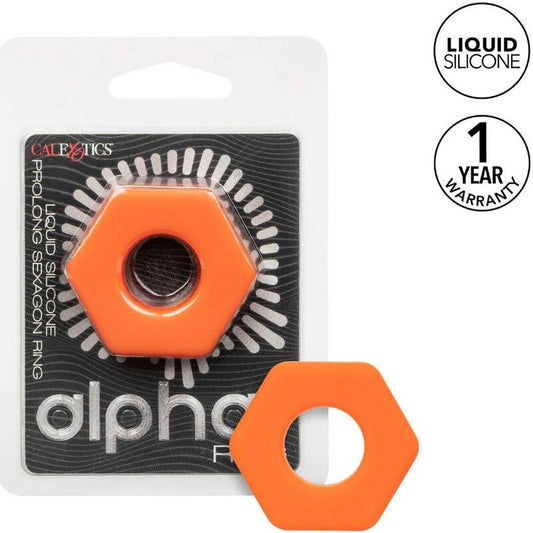 CALEXOTICS - ALPHA ANEL PROLONG SEXAGON LARANJA - Toys "n" Us
