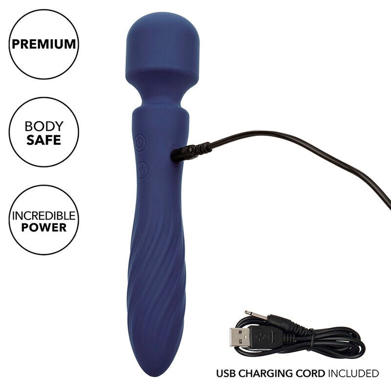 CALEXOTICS - CHARISMA MYSTIQUE MASSAGER DUAL MOTORS 12 FUNCTIONS 20,5 CM X 4.5 CM PURPLE - Toys "n" Us