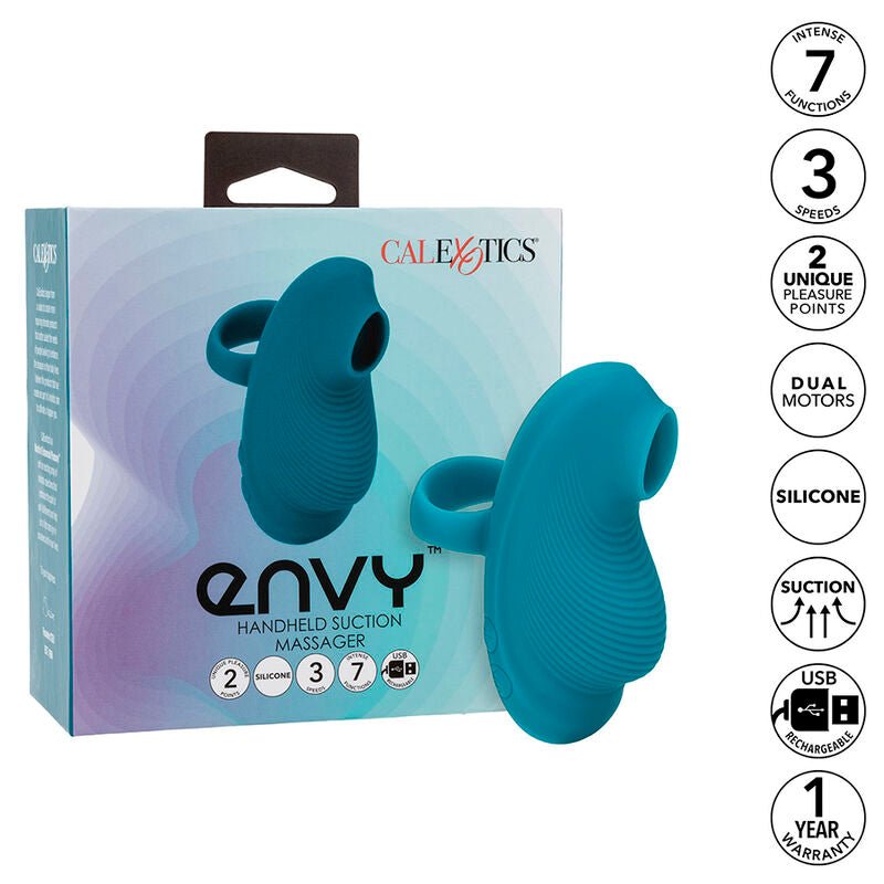 CALEXOTICS - ENVY HANDHELD ROLLING BALL MASSAGER 7 VIBRATIONS BLUE - Toys "n" Us