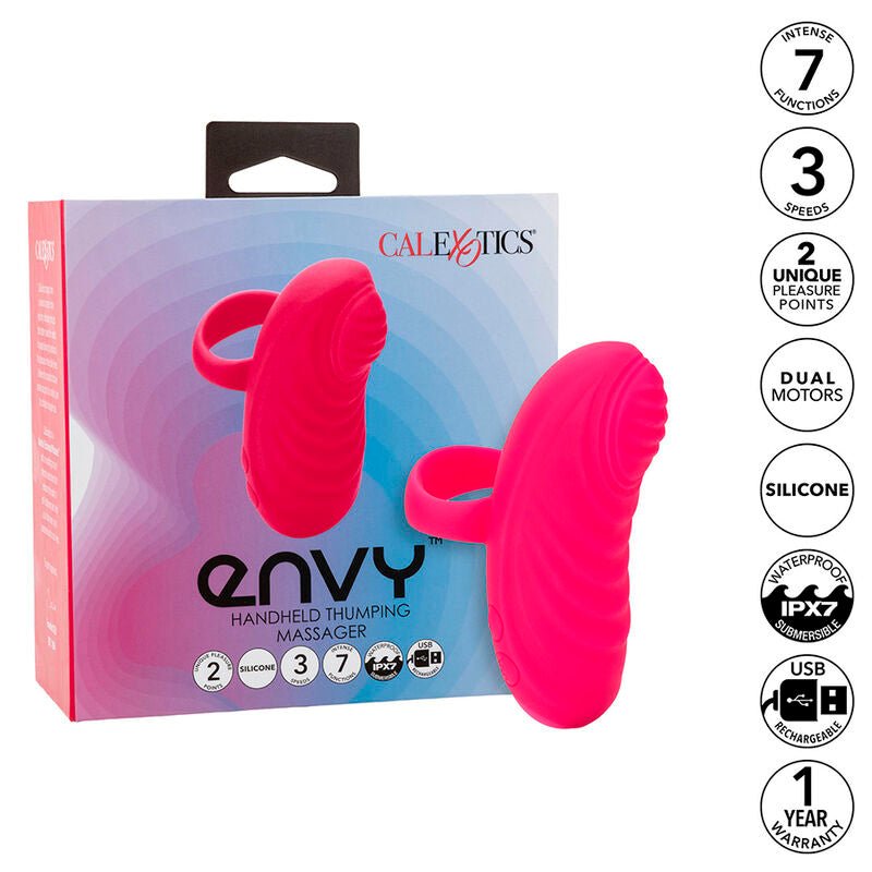 CALEXOTICS - ENVY HANDHELD ROLLING BALL MASSAGER 7 VIBRATIONS PINK - Toys "n" Us