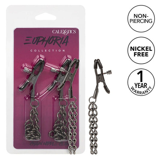 CALEXOTICS - EUPHORIA CHAIN NIPPLE CLAMPS 14.5 CM - Toys "n" Us