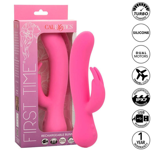 CALEXOTICS - FIRST TIME VIBRATOR RABBIT RECHARGEABLE PINK - Toys "n" Us