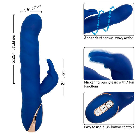 CALEXOTICS - JACK RABBIT VIBRATOR WAVE MOTION BLUE - Toys "n" Us