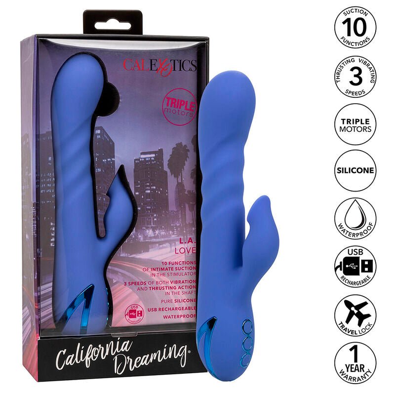 CALEXOTICS - LA LOVE VIBRADOR & SUCKER BLUE POR CALIFORNIA DREAMING - Toys "n" Us