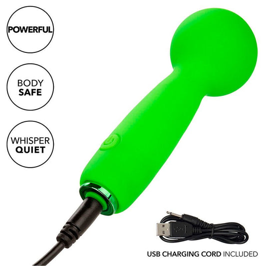 CALEXOTICS - NEON VIBES THE BUBBLY VIBE MINI MASSAGER 10 VIBRATIONS GREEN - Toys "n" Us