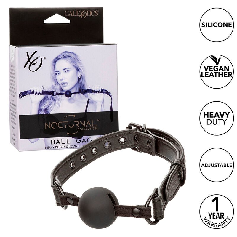 CALEXOTICS - NOCTURNAL BALL GAG SILICONE BLACK - Toys "n" Us