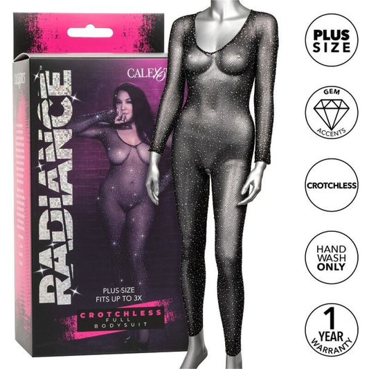 CALEXOTICS - RADIANCE BODYSUIT COMPLETO CROTCHLESS RHINE PLUS SIZE - Toys "n" Us