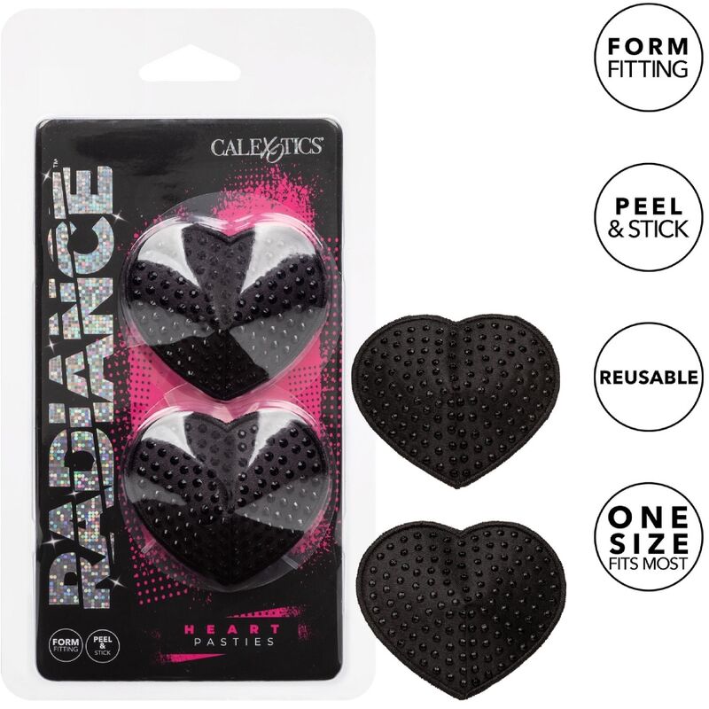 CALEXOTICS - RADIANCE HEART - SHAPED JEWEL NIPPLE SHIELDS - Toys "n" Us