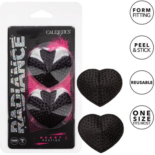 CALEXOTICS - RADIANCE HEART - SHAPED JEWEL NIPPLE SHIELDS - Toys "n" Us