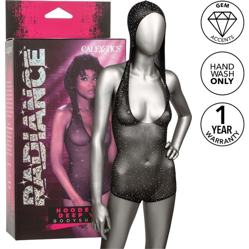 CALEXOTICS - RADIANCE HOODED DEEP V BODYSUIT - Toys "n" Us