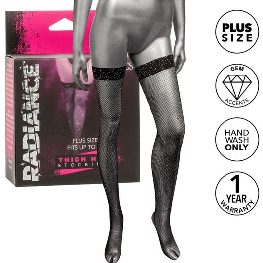 CALEXOTICS - RADIANCE MEIAS DE COXA ALTA RHINE PLUS SIZE - Toys "n" Us