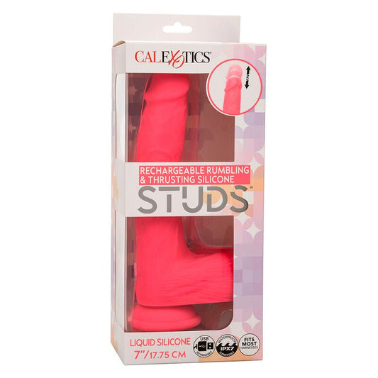 CALEXOTICS - STUDS REALISTIC VIBRATOR 10 VIBRATIONS PINK - Toys "n" Us