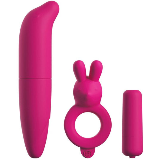 CLASSIX - KIT PARA CASAIS COM ANEL, BALA E ESTIMULADOR ROSA - Toys "n" Us