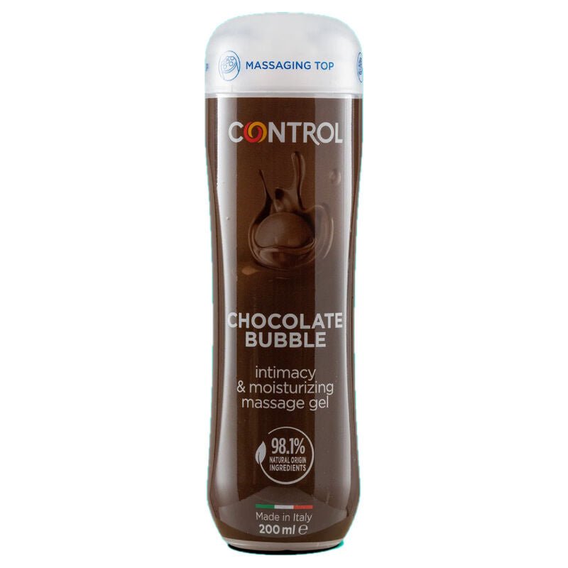 CONTROL - GEL DE MASSAGEM 3 EM 1 BOLHA DE CHOCOLATE 200 ML - Toys "n" Us