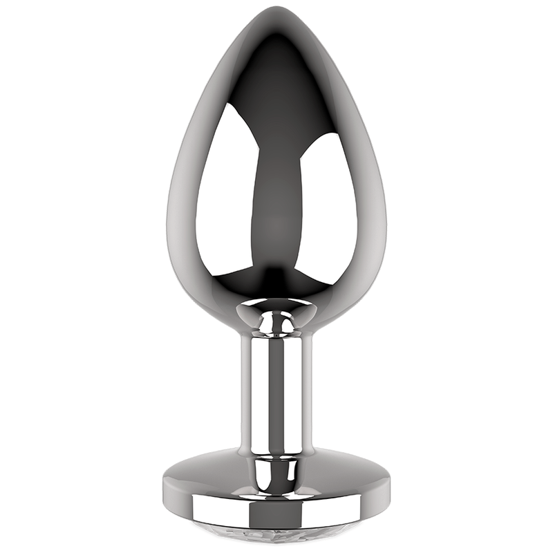 COQUETTE CHIC DESIRE - ANAL PLUG METAL COR BRANCO TAMANHO L 4 X 9 CM - Toys "n" Us