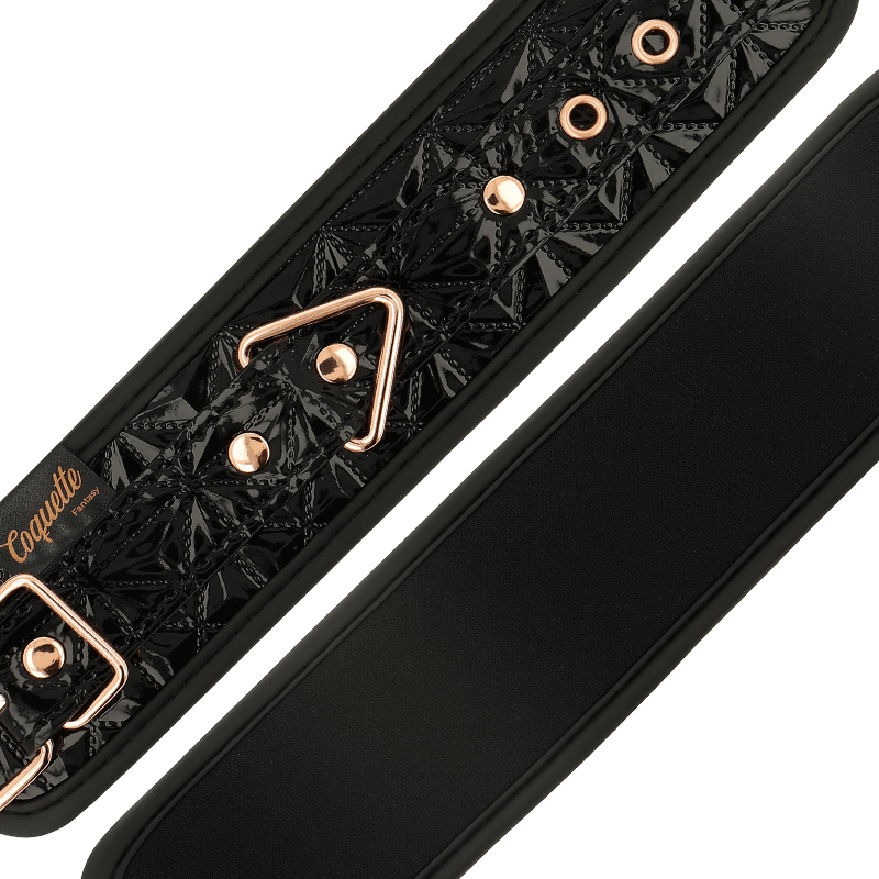 COQUETTE CHIC DESIRE - BLACK EDITION PREMIUM HANDCUFFS WITH NEOPRENE LINING - Toys "n" Us