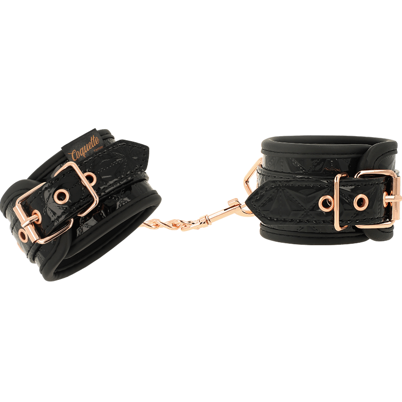 COQUETTE CHIC DESIRE - BLACK EDITION PREMIUM HANDCUFFS WITH NEOPRENE LINING - Toys "n" Us