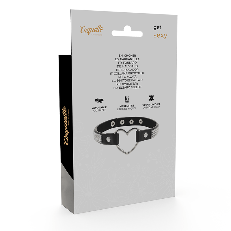 COQUETTE CHIC DESIRE - GARGANTILHA DE COURO VEGANO COM CORAO - Toys "n" Us