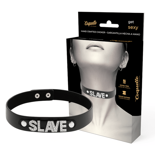 COQUETTE CHIC DESIRE - GARGANTILHA DE COURO VEGANO SLAVE - Toys "n" Us