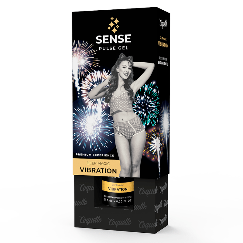 COQUETTE CHIC DESIRE - GEL VIBRADOR DE MORANGO PULSE PREMIUM LÍQUIDO 6ML - Toys "n" Us