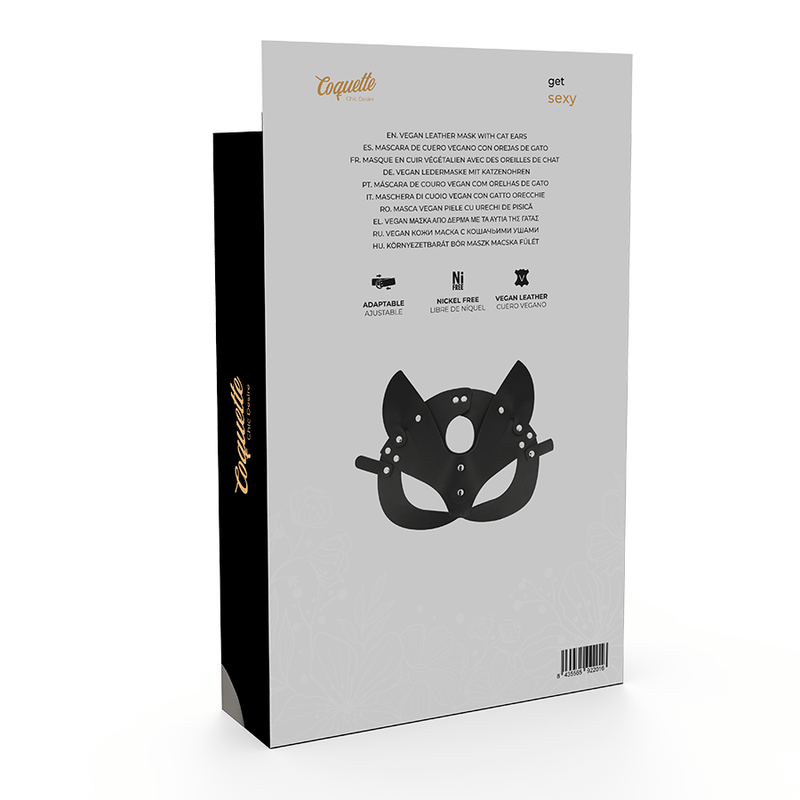 COQUETTE CHIC DESIRE - MSCARA DE COURO VEGANO COM ORELHAS DE GATO - Toys "n" Us
