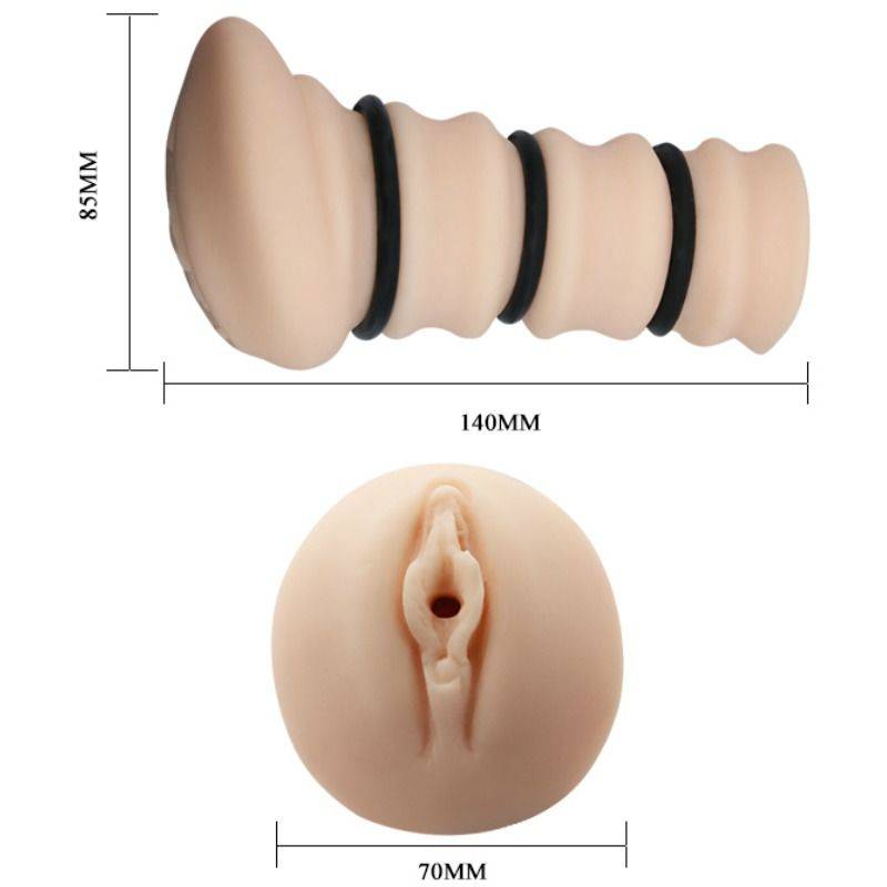 CRAZY BULL - MASTURBADOR COM ANÉIS VAGINA MODELO 2 - Toys "n" Us