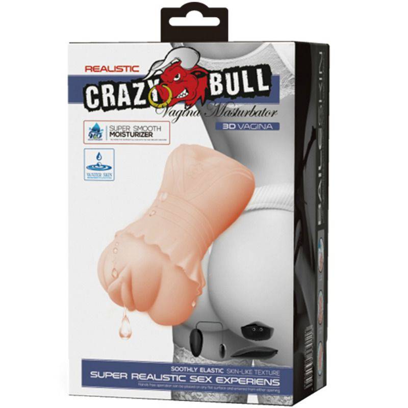 CRAZY BULL - MASTURBADOR DE VAGINA DE PELE DE GUA COM BALAS VIBRANTES - Toys "n" Us