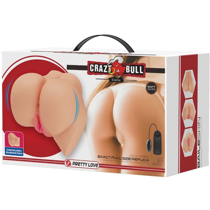 CRAZY BULL - REALISTIC VAGINA AND ANUS EMILIA VIBRATOR - Toys "n" Us