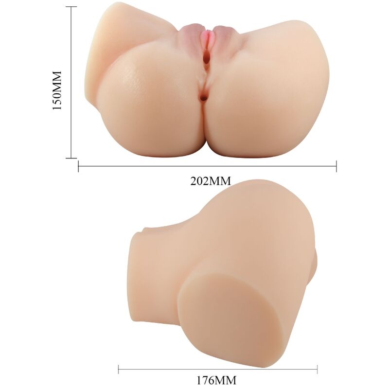 CRAZY BULL - REALISTIC VAGINA AND ANUS EMILIA VIBRATOR - Toys "n" Us