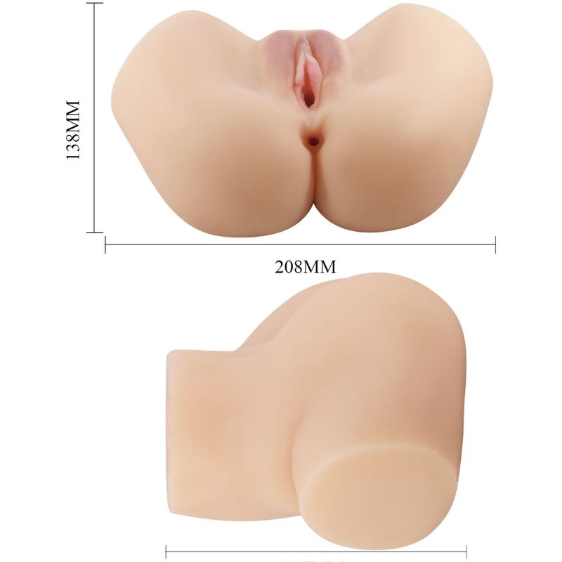 CRAZY BULL - REALISTIC VAGINA AND ANUS HAILEY VIBRATOR - Toys "n" Us